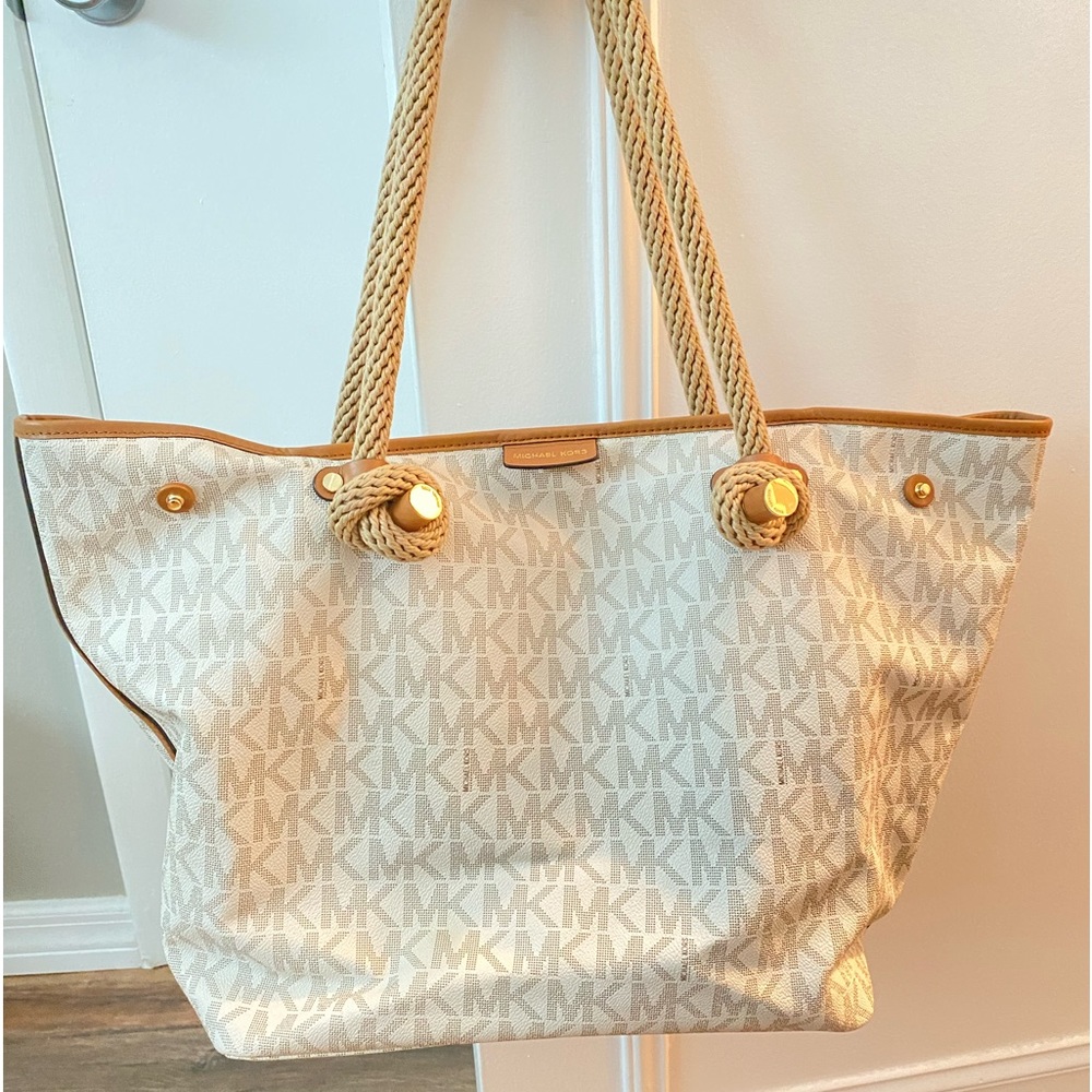 Michael Kors monogrammed tote bag